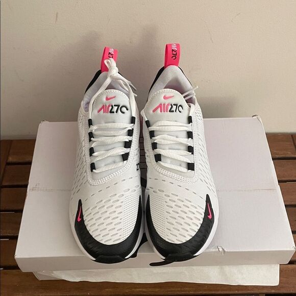 Nike Air Max 270 White/Hyper Pink USA Women Size 6/UK 3.5/EU 36.5(AH6789-127) - Picture 3 of 11